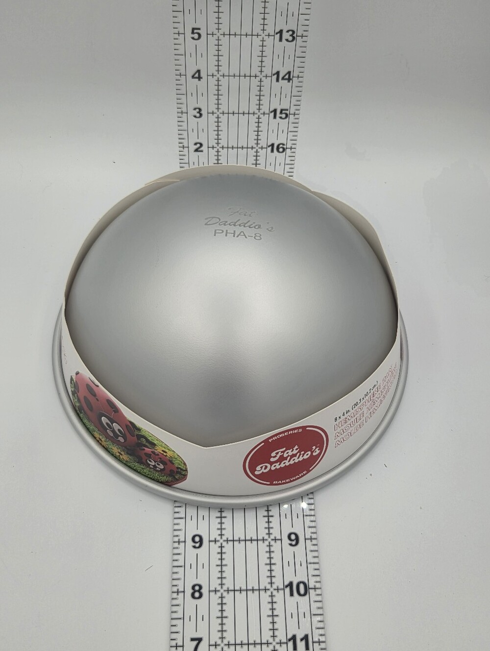 Fat Daddio's PHA-8 Round Cake Pan 8in Anodized Aluminum Silver 4 Cup 550°F